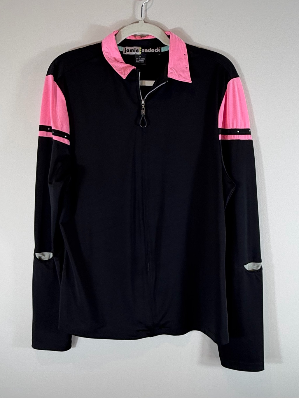 Jamie Sadock Black Jacket With Pink Accents Size Medium